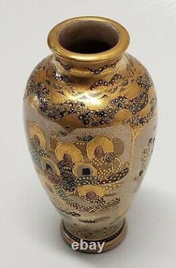 Japanese Satsuma Vase with Village Elders Motiff