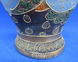 Japanese Satsuma Victorian Meiji Period oriental antique large Immortals vase