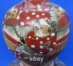 Japanese Satsuma vintage Victorian Meiji Period oriental antique gourd vase