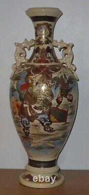 Japanese Satsuma vintage Victorian Meiji Period oriental antique huge vase