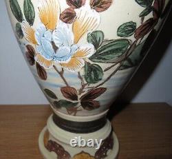 Japanese Satsuma vintage Victorian Meiji Period oriental antique huge vase