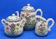 Japanese Satsuma vintage Victorian Meiji Period oriental antique teapot tea set