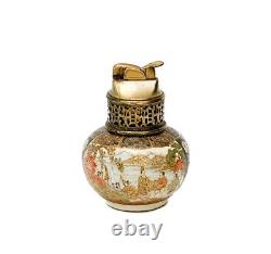 Japanese Yozan Satsuma Hand Painted Porcelain Vase / Lighter Meiji Period
