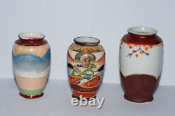 Japanese satsuma vases