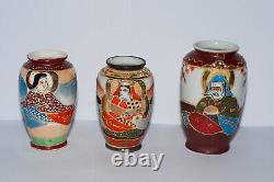 Japanese satsuma vases