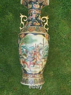 Large Satsuma Vase With The Stand, Appr. 61cm Tall