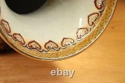 Old Japanese Satsuma Ware Porcelain Vase 24.4inch Geisha Pattern Meiji Era 19th
