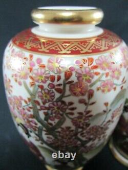 Pair of Japanese Satsuma Vases c. 1910-20s