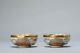 Pair small Antique Meiji period Japanese Satsuma bowls with mark Japan 19c
