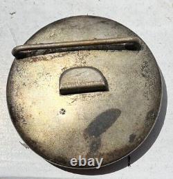 Rare Antique Satsuma Buckle Button Brooch Japan Vintage Japanese Enamel