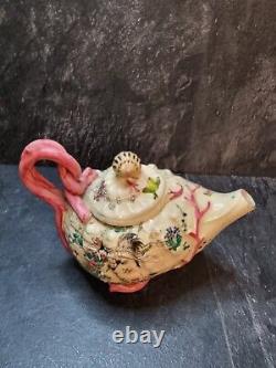 Rare Antique Satsuma Style Japanese Porcelain Tea Pot Damaged