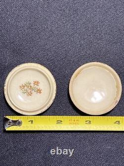Satsuma Miniature Lidded Bowl or Vessel Japanese Porcelain Signed Jinzan Shimazu