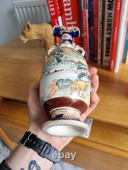 Satsuma Pair Of Antique Vase c1910