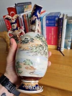 Satsuma Pair Of Antique Vase c1910