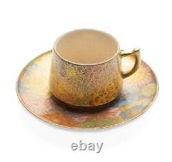 Satsuma Ware Millefleur Cup & Saucer by Genzan with Warren Imports Label
