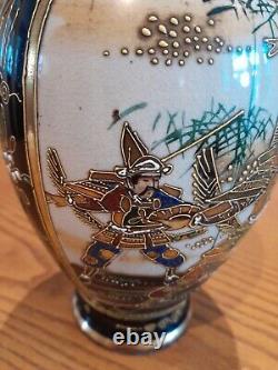 Satsuma Warrior Vase 19th Century