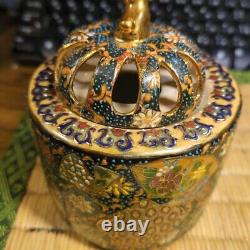 Satsuma incense burner japanese antiques unused