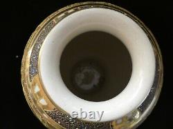 Signed Japanese Satsuma Victorian Meiji Period Antique Immortals Vase (ref b)