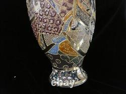 Signed Japanese Satsuma Victorian Meiji Period Antique Immortals Vase (ref c)