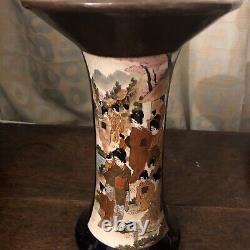 Stunning Satsuma vase by Yasui