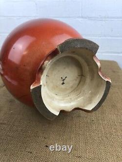 Substantial Antique Japanese Satsuma Pottery Elephant Handles Vase 21 Signed