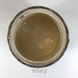 Unusual Bell Shaped Japanese Satsuma Jar & Cover Handle Missing 17.5cm High