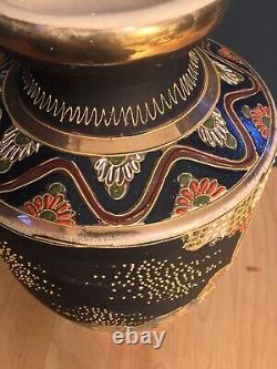 Vintage Antique Japanese Satsuma 13 Dragon Style Vase STUNNING