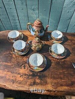Vintage Japanese satsuma 12 piece tea set