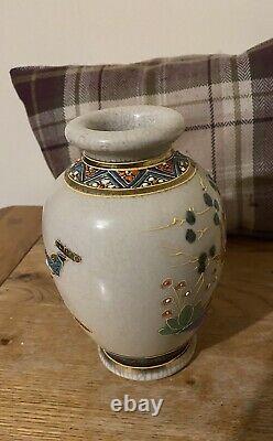 Vintage Satsuma vase Hand Painted Meiji Style