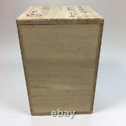 Vintage Taniko Grenzan II Kyo Satsuma Base Boxed 12.5cm In Height